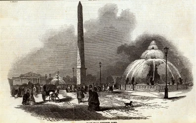 Place de la Concorde, Paris, aus The Illustrated London News, 2. August 1845